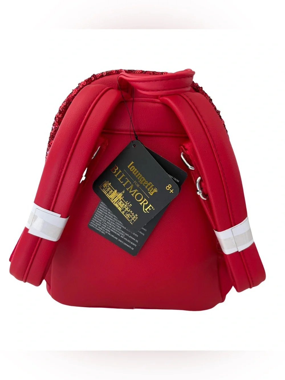 Loungefly Biltmore Red Sequin Mini Backpack NWT - Picture 2 of 9